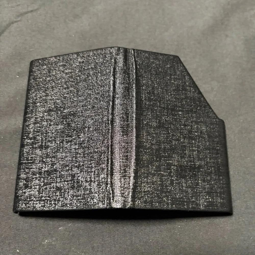 Feyachi Slim Metal Business Card Holder Black Pocket Card Case Wallet